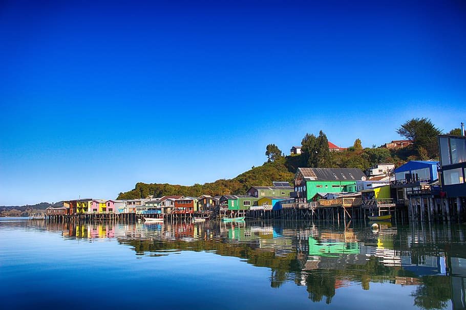 landscape, south, chile, water, building exterior, architecture HD wallpaper