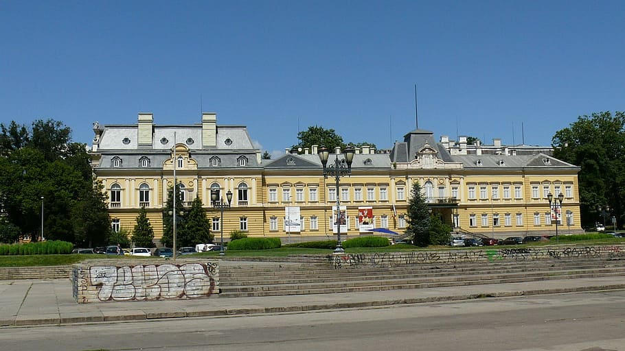 Sofia, Royal Palace, Bulgaria, former royal palace, house, architecture HD wallpaper