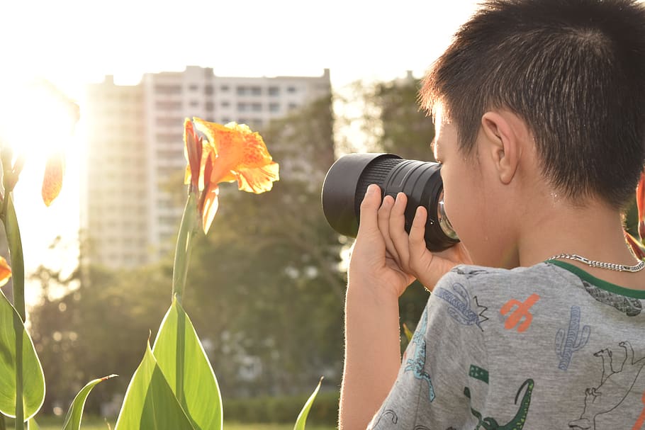 boy, discover, beautiful nature, one person, real people, holding HD wallpaper