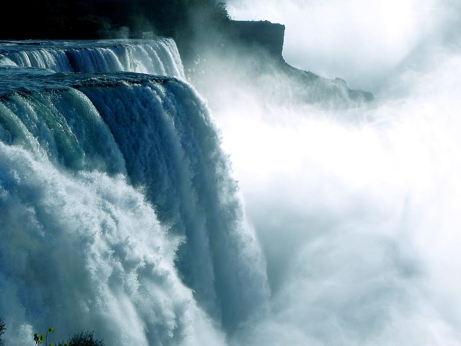 waterfalls, niagara, cases, border, ontario, canada, spray HD wallpaper