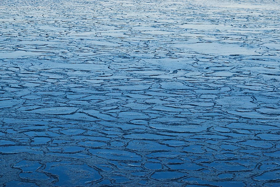 body of water, ice floes, pattern, texture, background, nature HD wallpaper