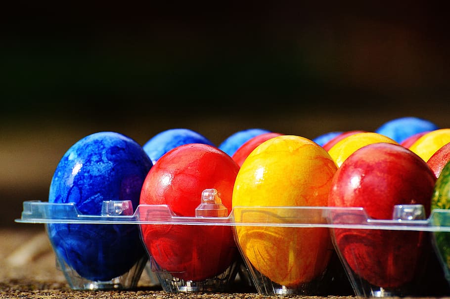 easter, easter eggs, colorful, happy easter, colored, healthy eating HD wallpaper