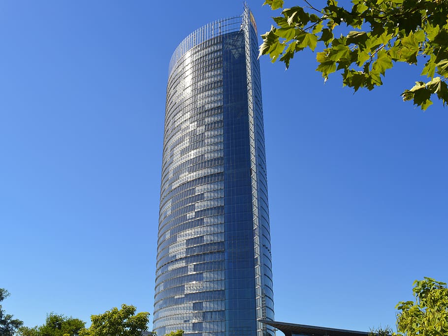 skyscraper, posttower, telecom tower, communication, building HD wallpaper