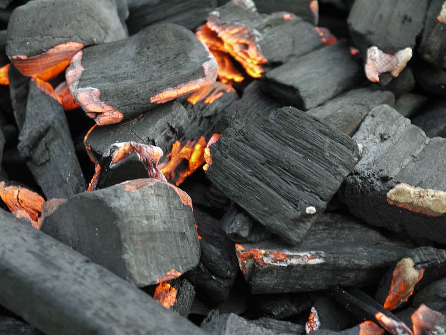 Fire, Bbq, Grill, Carbon, Embers, Glow, heat, hot, flame, heat - temperature HD wallpaper