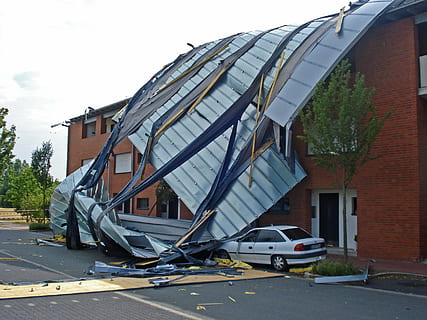 tornado, storm, forward, winter storm, roof, storm damage, destruction HD wallpaper