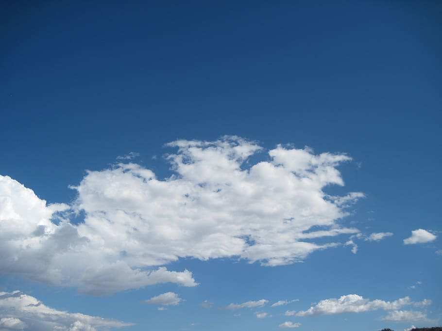 sky, cloud, blue, cloudscape, day, outdoors, background, environment, HD wallpaper