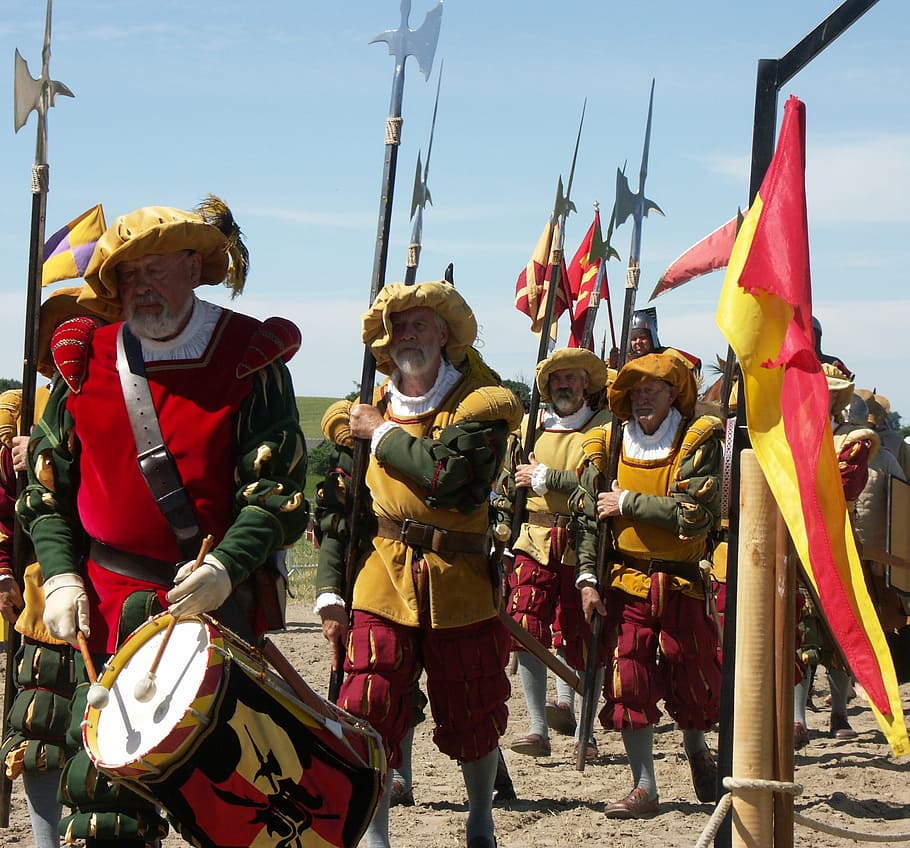 Parade, Man, Beard, Costume, Middle Ages, people, cultures HD wallpaper