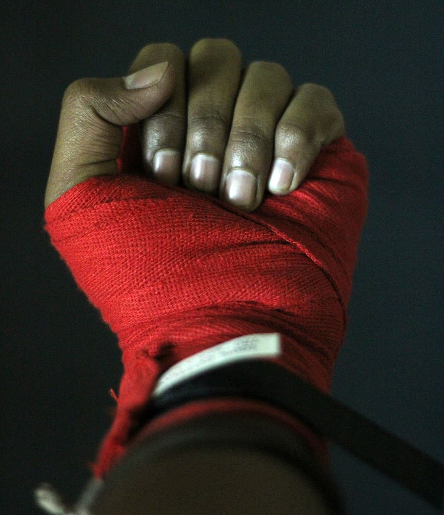 hand, boxing, boxer, tape, fingers, fight, fighter, exercise HD wallpaper