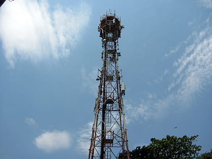 photo of gray metal signal tower during daytime, antenna, telecommunication HD wallpaper