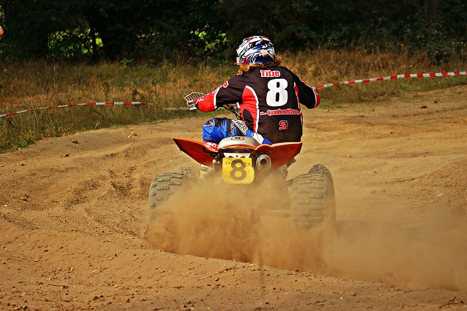 cross, sand, quad, atv, motocross, motorcycle, motocross ride HD wallpaper