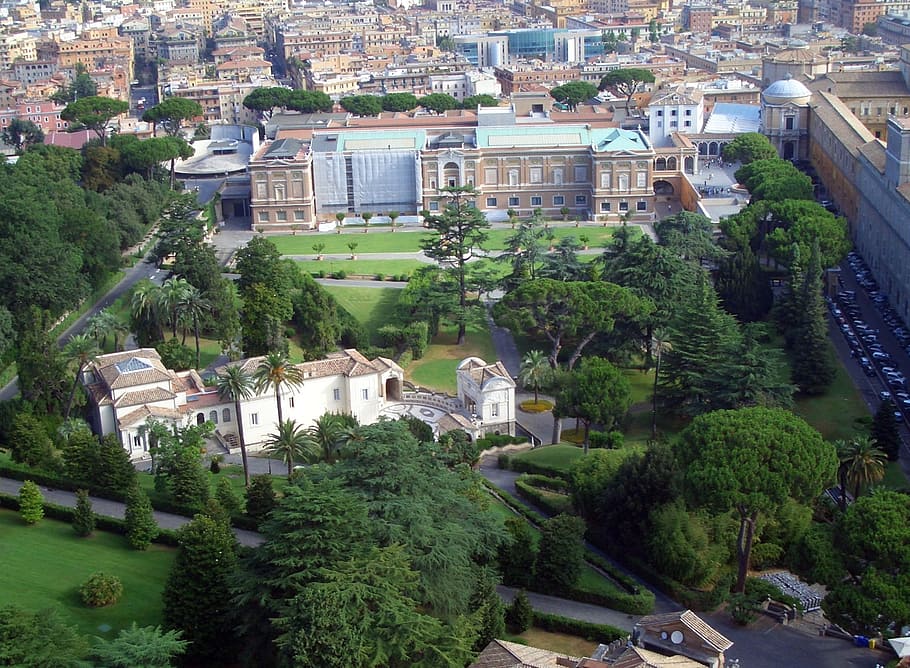 rome, vatican gardens, pope, italy, tourism, religion, places of interest, HD wallpaper