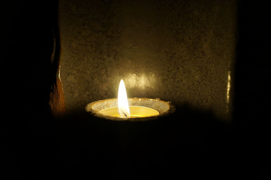 tealight, candle, winter, advent, christmas, december, heat HD wallpaper
