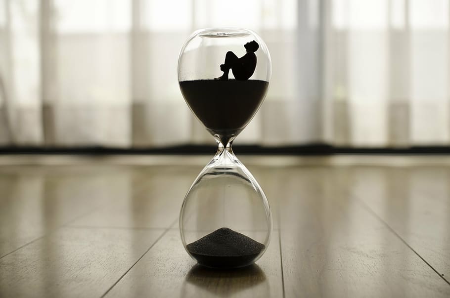 hour glass, time, clock, minutes, hourglass, antique watch, passage of time, HD wallpaper