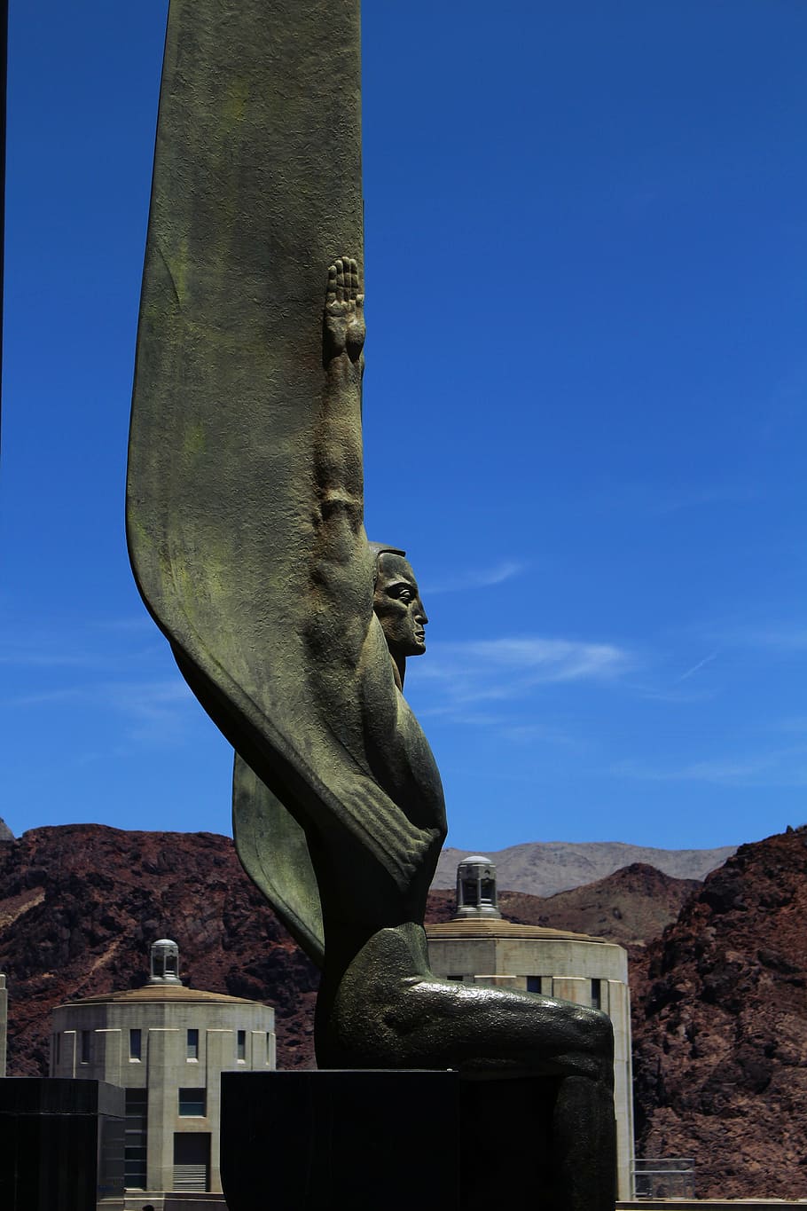 hoover dam, statue, nevada, art and craft, sculpture, architecture HD wallpaper