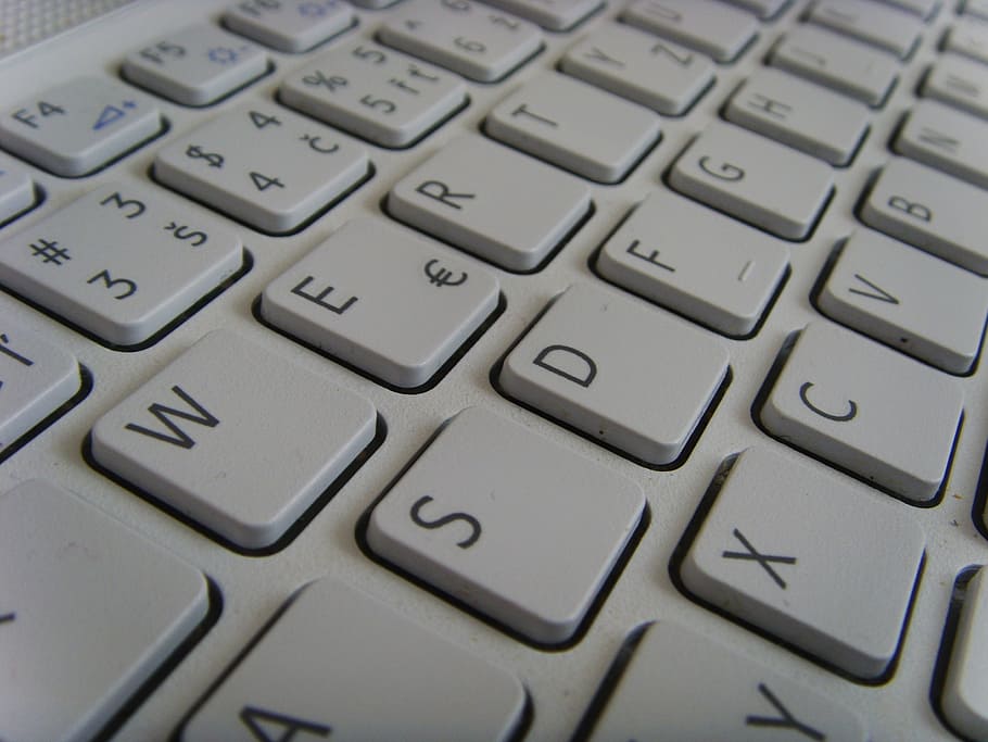 keyboard, button, white, letters, computer equipment, computer keyboard HD wallpaper