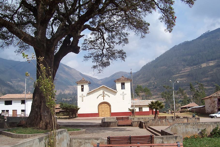 church, peru, sky, mountains, religion, spanish, historic, religious HD wallpaper