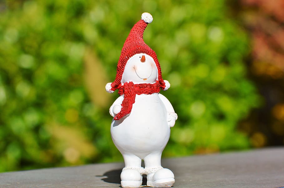 snow man, eismann, figure, winter, cold, white, christmas, wintry HD wallpaper