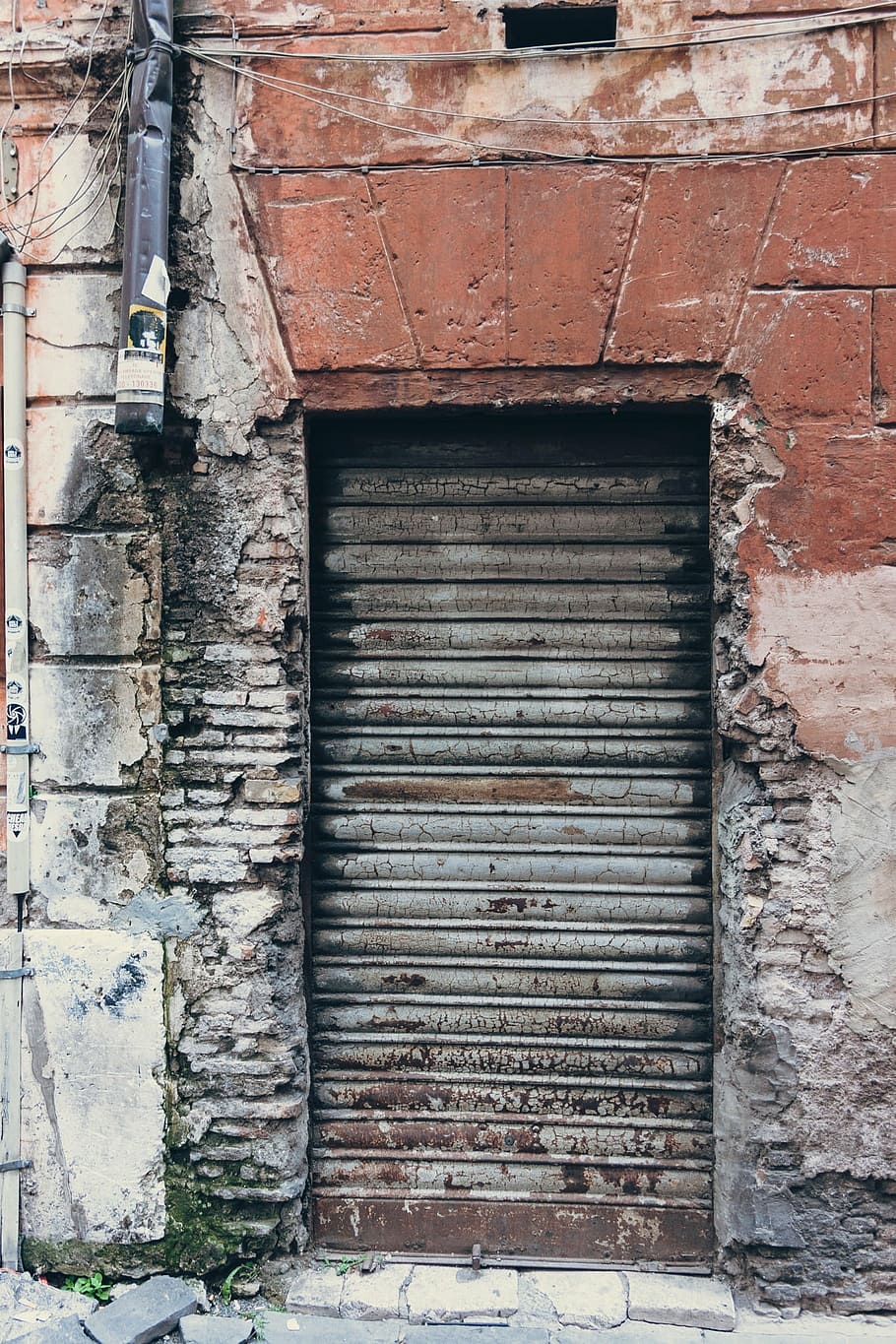 goal, closed, old, retro, house entrance, input, door, metal HD wallpaper