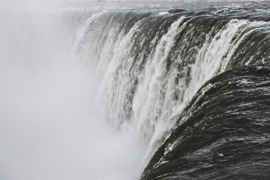 Niagara Falls, Canada, waterfalls, scenery, wet, mist, river HD wallpaper