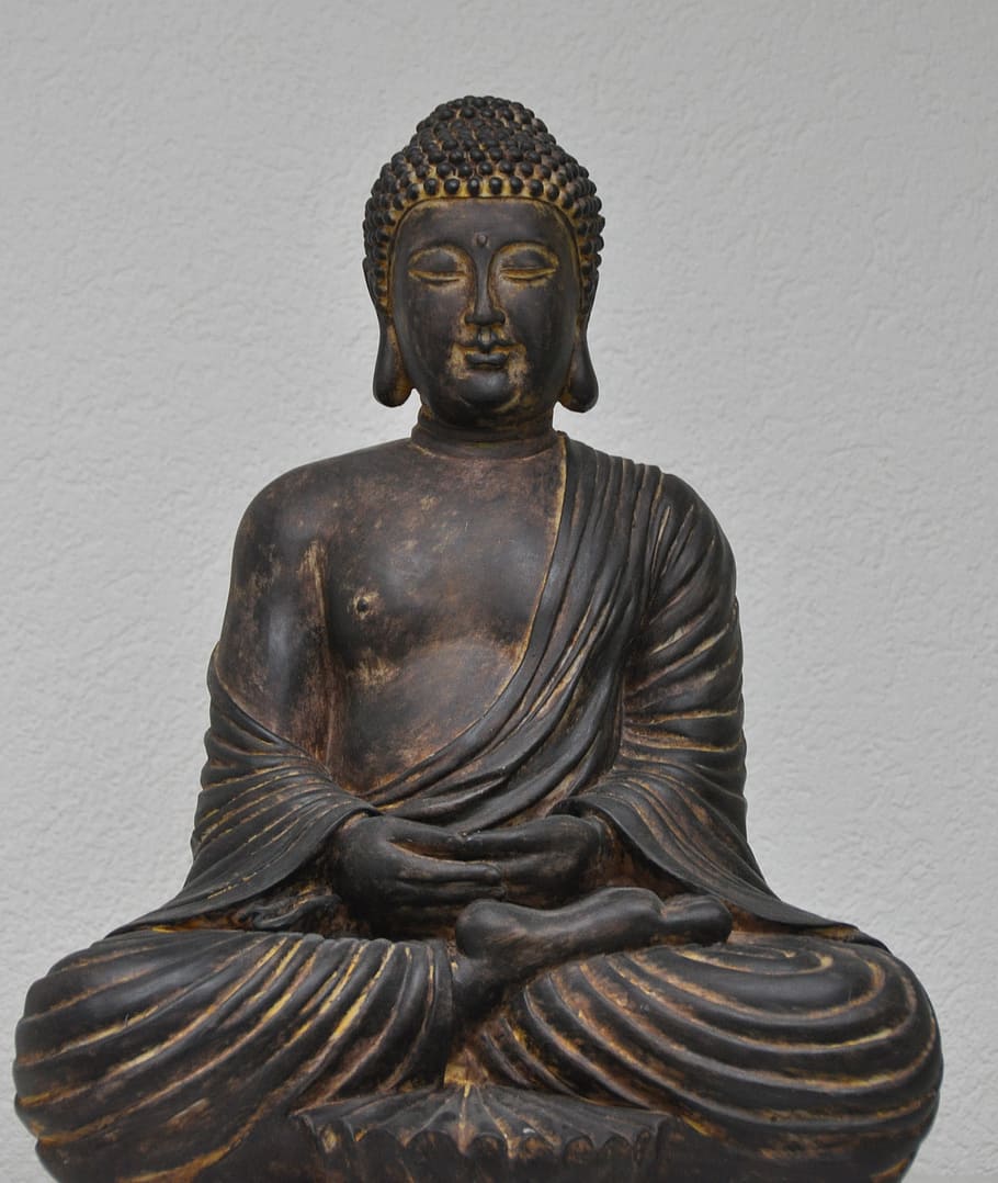 buddha, zen, meditation, sculpture, spirituality, statue, art and craft HD wallpaper