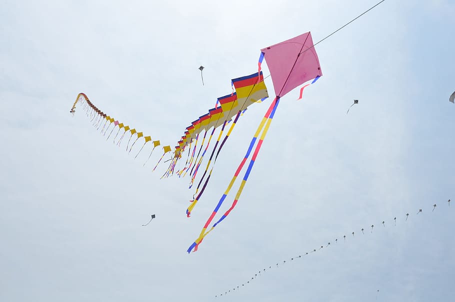 Kite, Republic Of Korea, New Year'S Day, feast, prayer, traditional temples, HD wallpaper