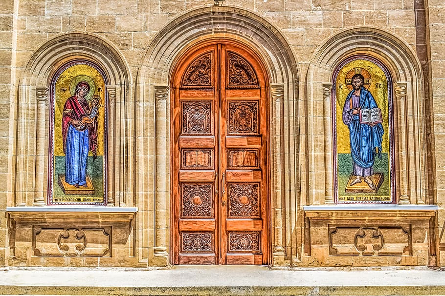 cyprus, athienou, panagia, church, orthodox, religion, architecture, HD wallpaper