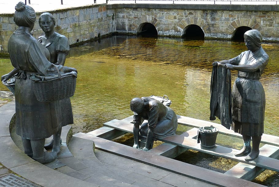 figure, statue, monument, wash, sculpture, laundry, clean, cleaning HD wallpaper