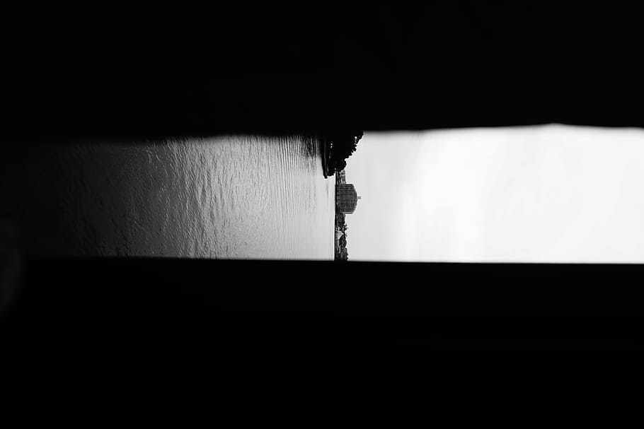 untitled, water, building, river, ap, tunnel, silhouette, indoors HD wallpaper