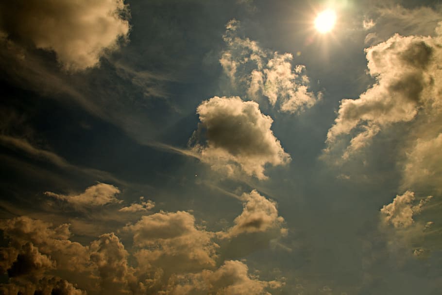 Clouds, Light, Weather, Cloudscape, sky, sunlight, daylight HD wallpaper