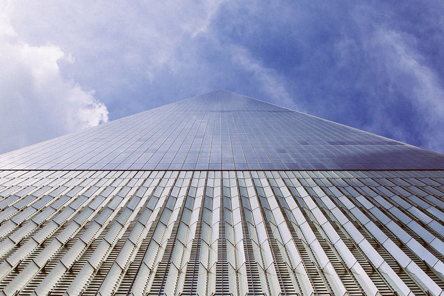 high rise building, architecture, sky, offices, scene, built structure HD wallpaper