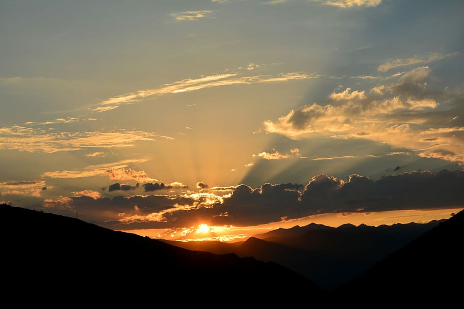 Solar, Setting Sun, Environmental, the setting sun, peace, sunset HD wallpaper