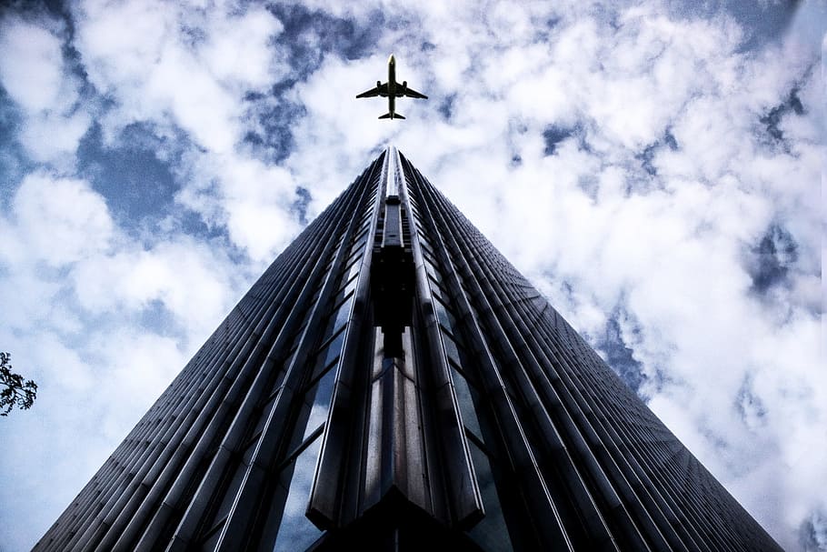 sky, clouds, building, structure, skyscraper, architecture HD wallpaper