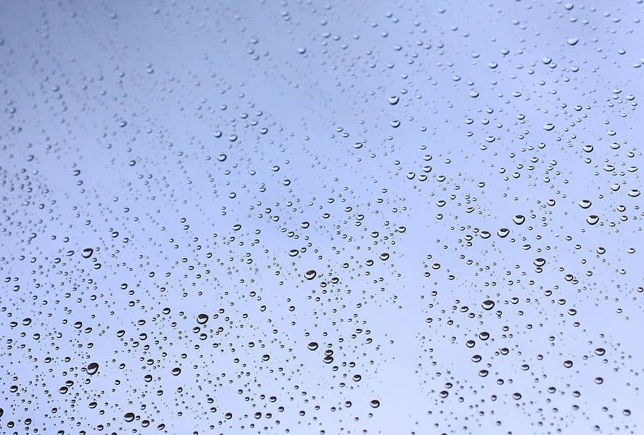 water dews, drops, glass, rain, winter, weather, wet, rainy day HD wallpaper