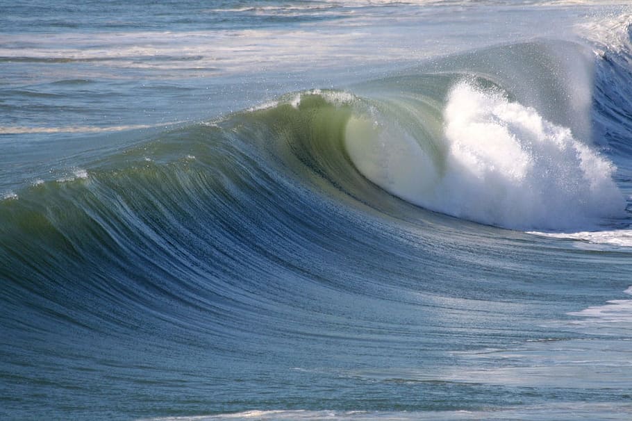 sea wave during daytime, ocean, nature, beach, huntington, pacific HD wallpaper