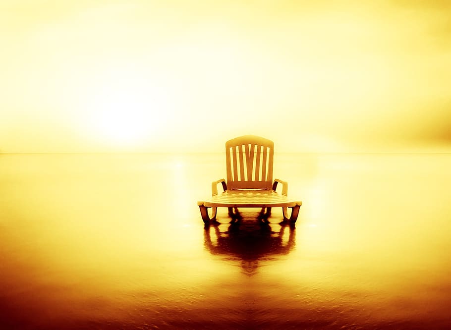 sunset, dusk, beach, waters, dawn, sea, ease, tropical, seascape HD wallpaper