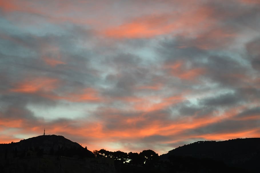 sky, dawn, clouds, cloud - sky, beauty in nature, sunset, scenics - nature HD wallpaper