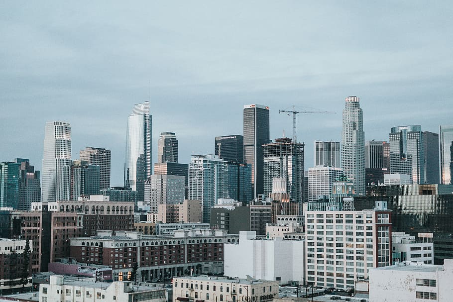 aerial photo of buildings, city photo during daytime, architecture HD wallpaper