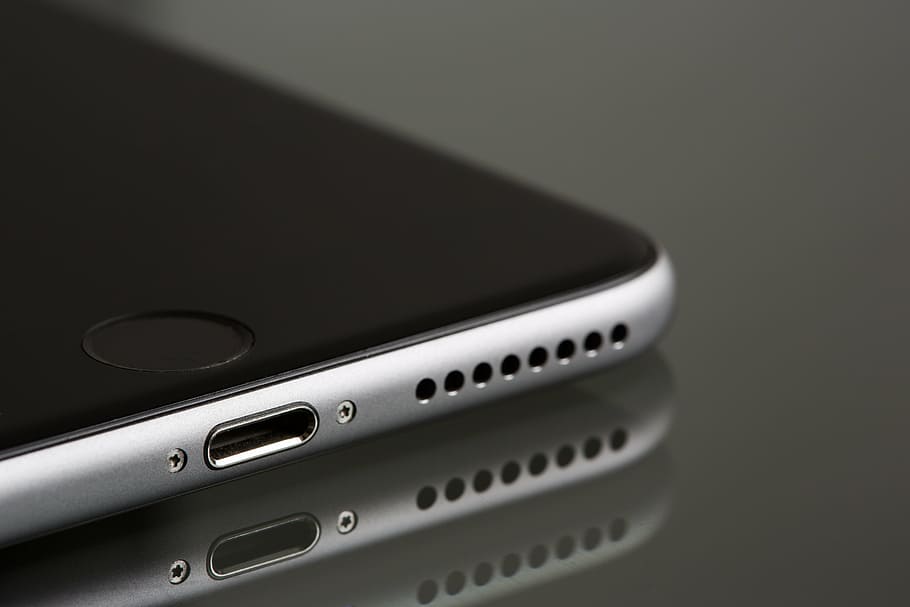 space gray iPhone 6 Plus, grey, office, work, workspace, business, HD wallpaper
