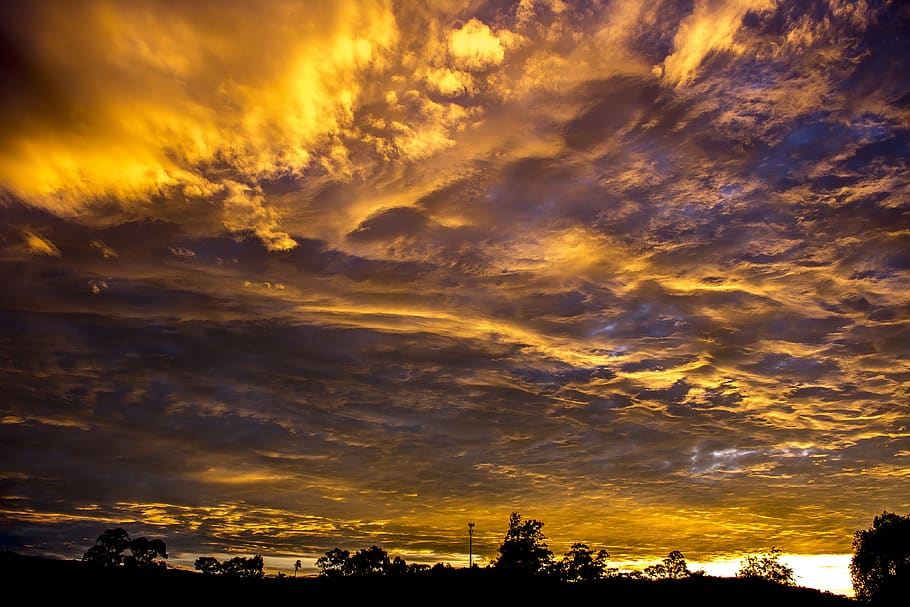 sunset, widescreen, nature, sky, cloud - sky, beauty in nature HD wallpaper