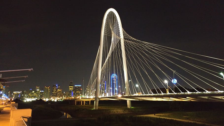 Bridge Architecture and city skyline, archtiecture, cityskyline HD wallpaper