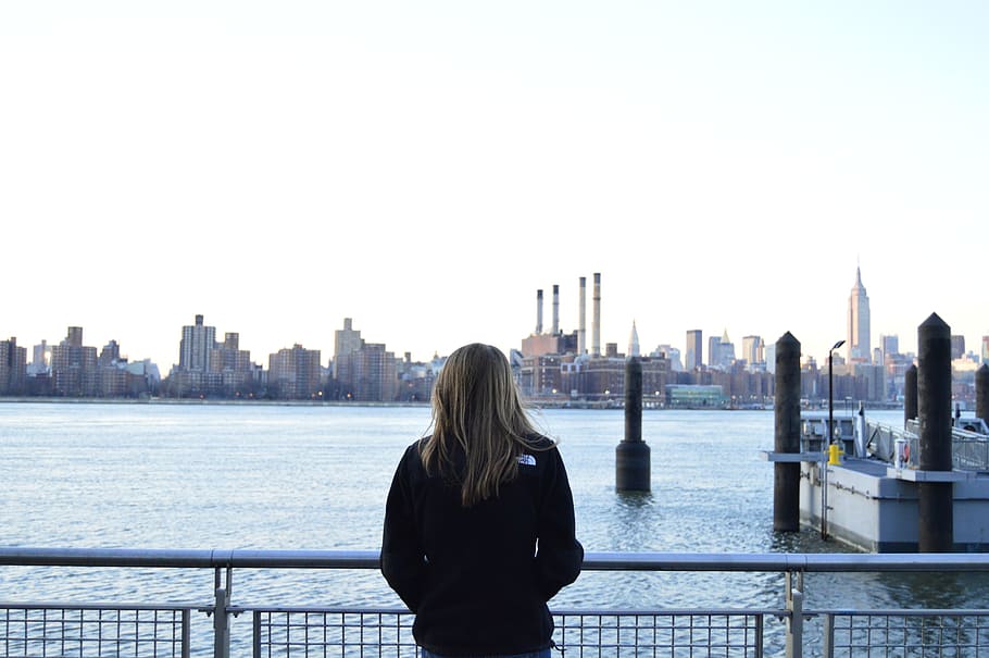 skyline, ny, river, cityscape, architecture, built structure HD wallpaper
