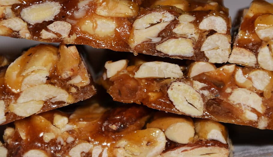 confectionery, almonds, nuts, delicious, food, knabberzeug HD wallpaper