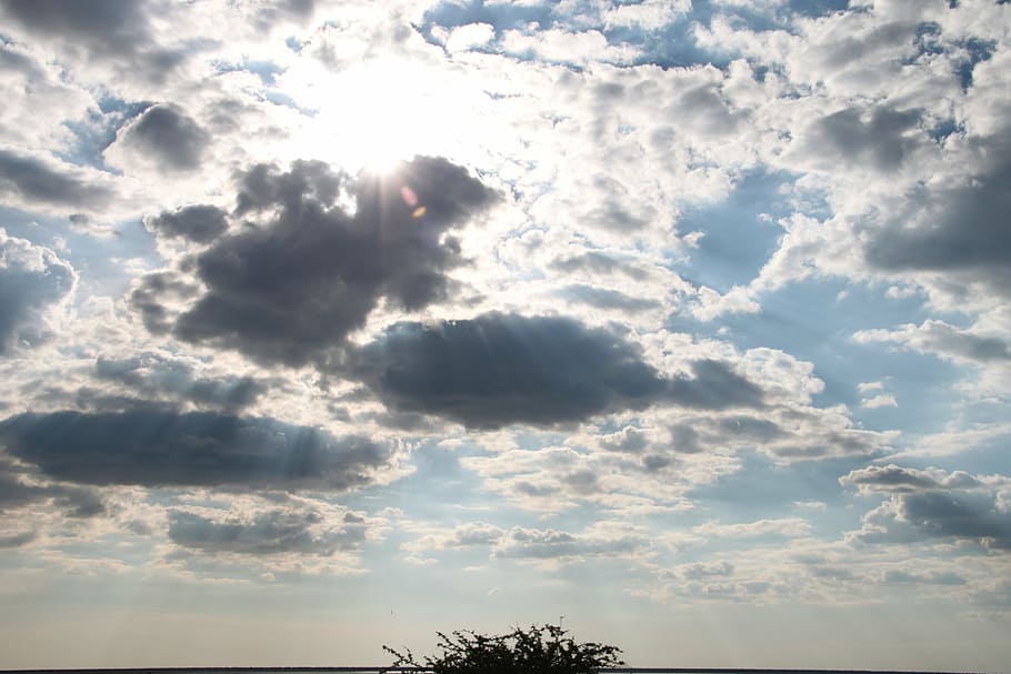 sunlight, rays, shine, warm, summer, hot, namibia, africa, sky HD wallpaper