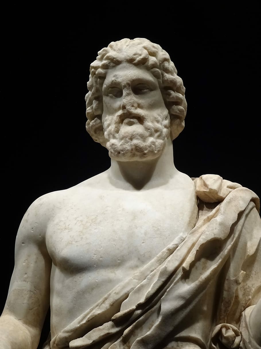 sculpture, statue, art, old, asclepius, ampurias, studio shot HD wallpaper