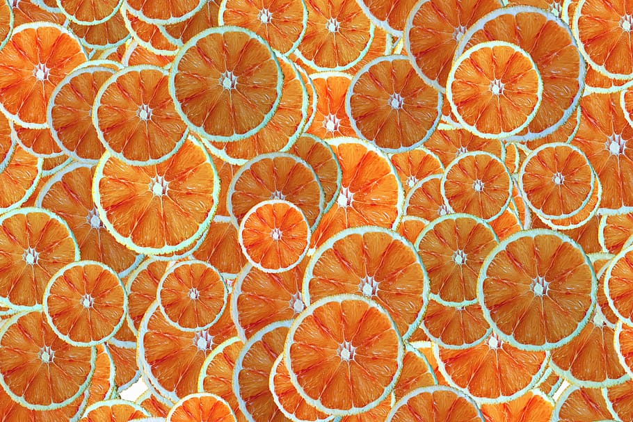 slices of orange wallpaper, oranges, background, texture, pattern HD wallpaper
