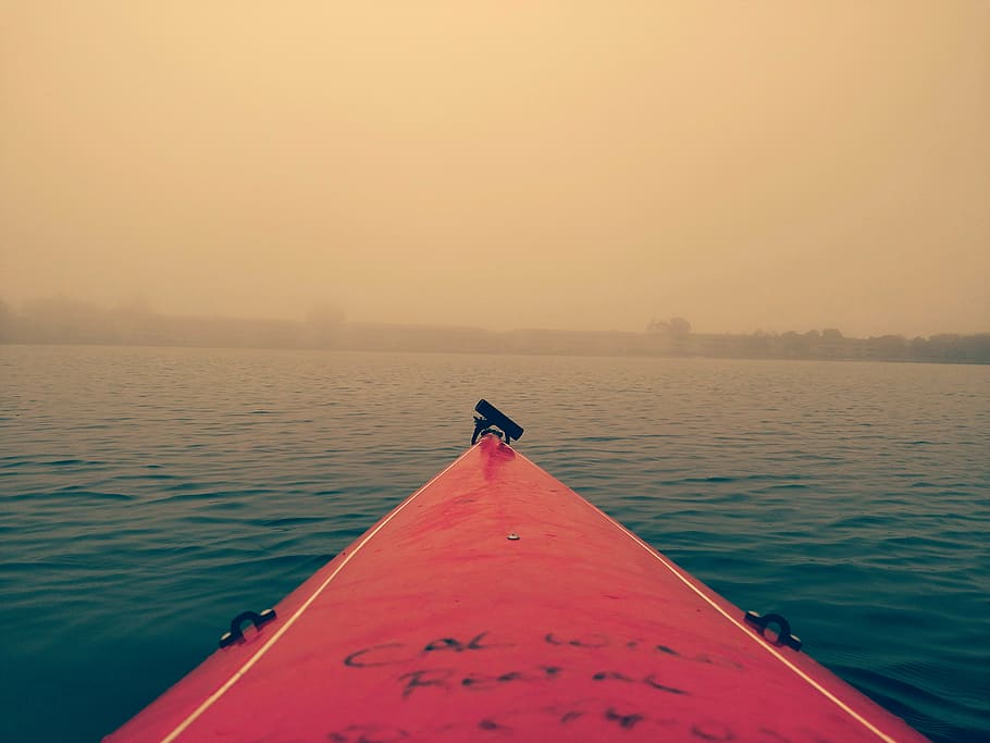 beach, boat, dawn, daylight, dock, dusk, evening, fog, lake HD wallpaper