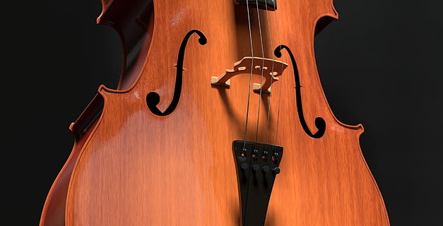 brown cello string instrument, strings, stringed instrument HD wallpaper