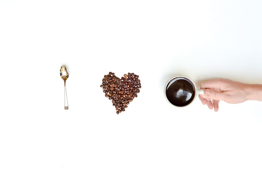 I Love Coffee Message, food, human Hand, close-up, human body part, HD wallpaper