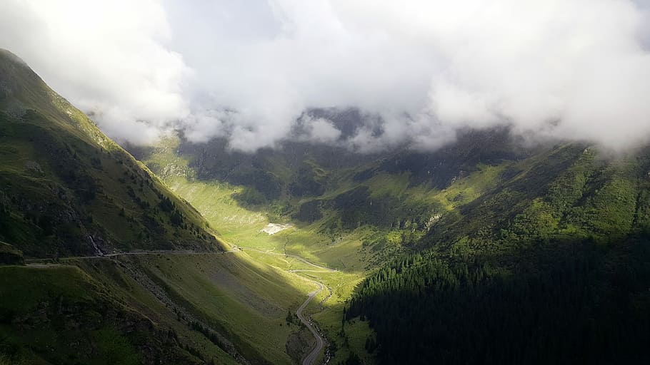landscape photography of green mountains, landscape photo of mountain HD wallpaper