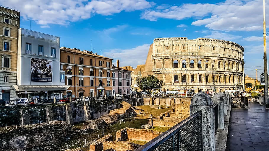 Colosseum, Italy during daytime, Rome, Gladiator, School, View, HD wallpaper